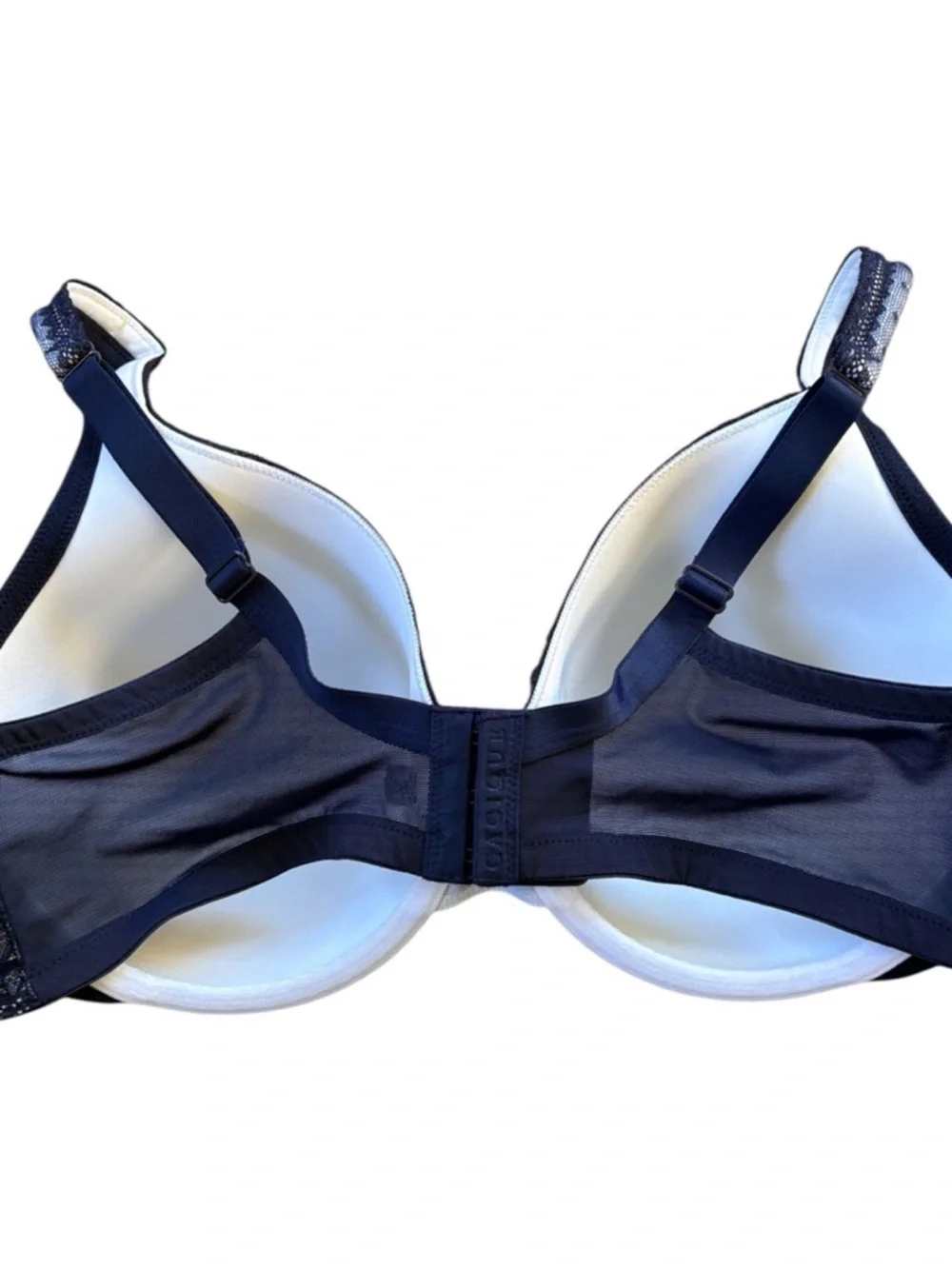 NWOT Cacique Lightly Lined Full Coverage Blue Lace Underwired Bra 38E (DD)